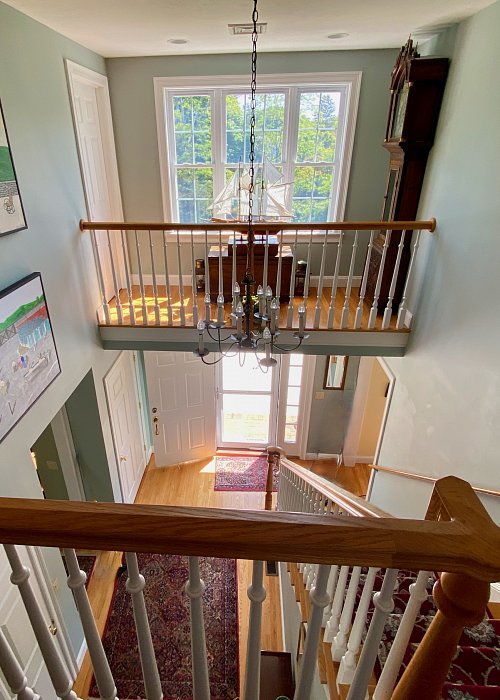 Back View Of The Upstairs Hallway On Our 3 Boardwalk Cape Cod Vacation Rental