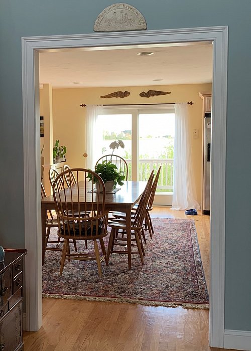 Image Of Dining Table On Our 3 Boardwalk Cape Cod Vacation Rental