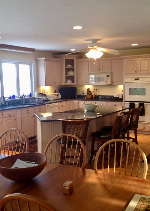 Image Of Kitchen Island On Our 3 Boardwalk Cape Cod Vacation Rental