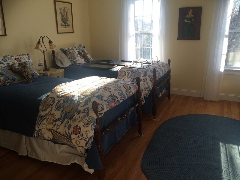 Right View Image Of Twin Room One Of Our 3 Boardwalk Cape Cod Vacation Rental