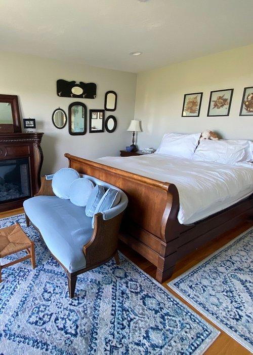 Side View Of Queen Bedroom On Our 3 Boardwalk Cape Cod Beach House Rental