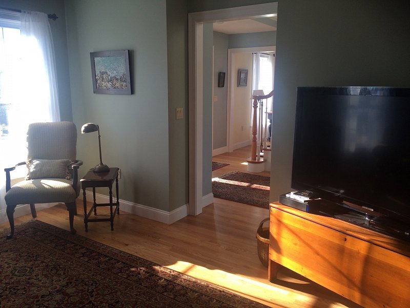 Side View Of The TV Room On Our 3 Boardwalk Cape Cod Vacation Rental