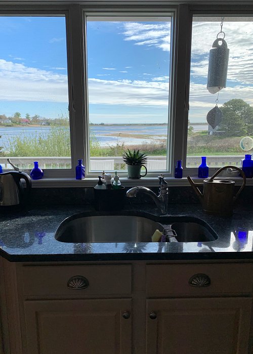 View From The Kitchen Window On Our 3 Boardwalk Cape Cod Vacation Rental